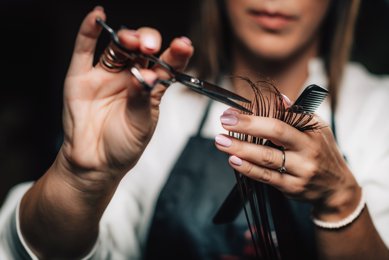 Woman's Short Haircut